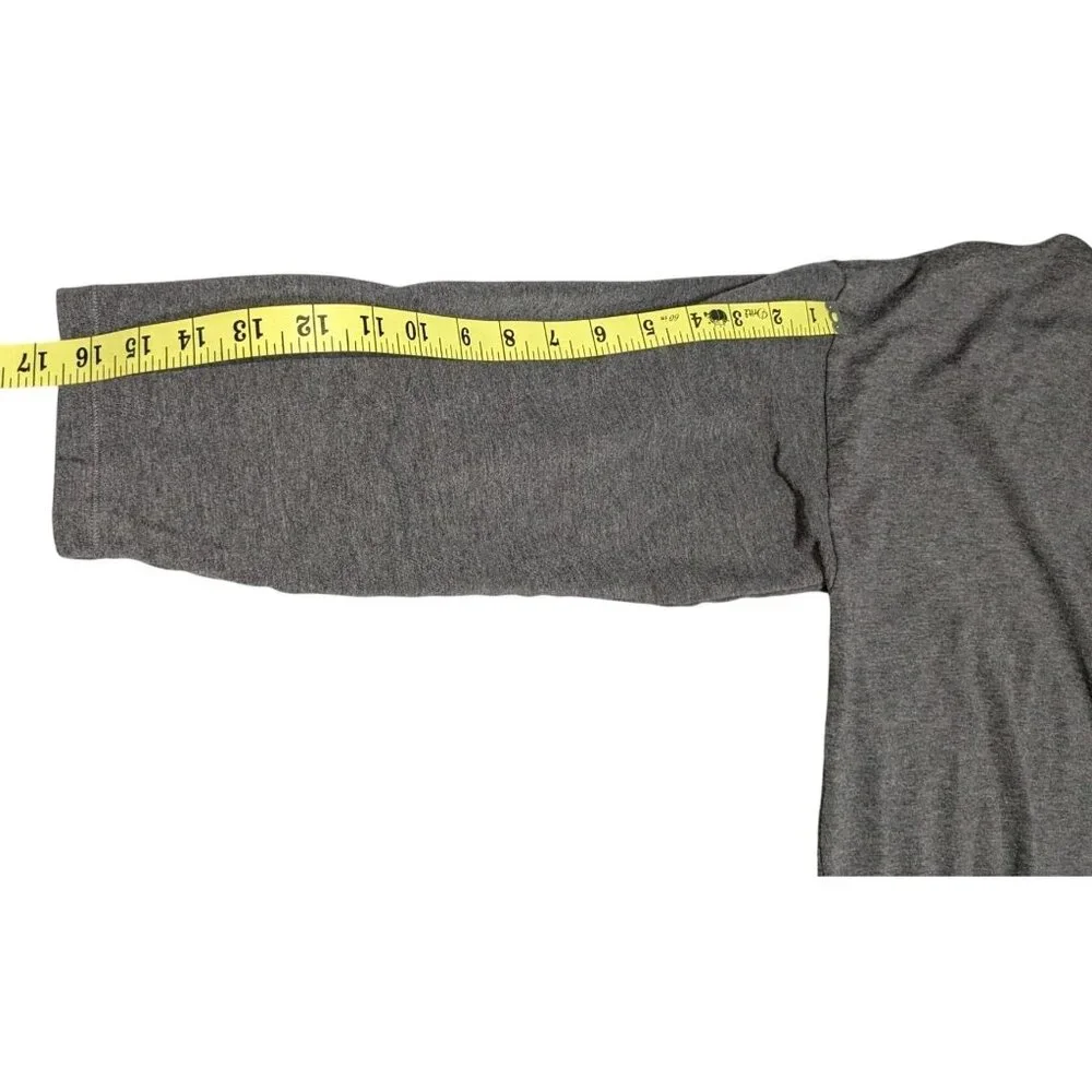 Eileen Fisher Womens Charcoal Gray Open Front Cardigan Pockets XL Relaxed Fit Li - Picture 11 of 11